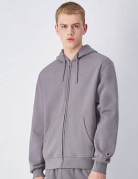 sudadera abierta hombre champion gris