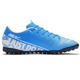 BOTA DE FUTBOL NIKE JR VAPOR 13 CLUB TURF AZUL