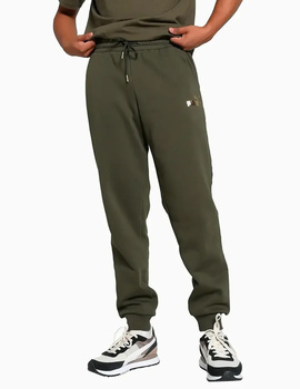 pantalón largo puma con puño hombre verde oliva