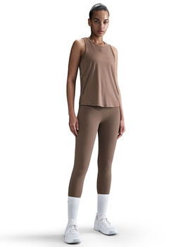camiseta asas mujer, nike  ONE CLASSIC DRI-FIT marrón