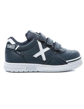 ZAPATILLA MUNICH G-3 KID VELCRO PROFIT MARINO