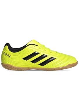 BOTA DE FUTBOL ADIDAS COPA 19.4, SALA JR AMARILLA