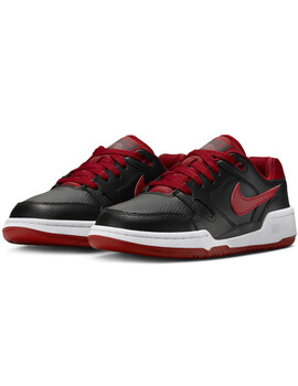 zapatilla nike junior FULL FORCE LOW negro/rojo
