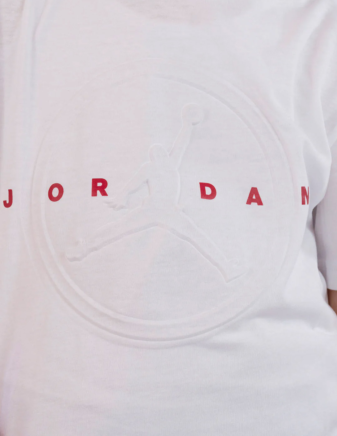 camiseta manga corta junior Jordan  PRACTICE TAPE, blanco