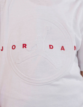 camiseta manga corta junior Jordan  PRACTICE TAPE, blanco