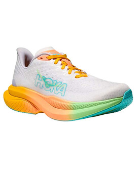 zapatilla running mujer Hoka  W MACH 6, blanco/multicolor
