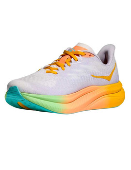 zapatilla running mujer Hoka  W MACH 6, blanco/multicolor
