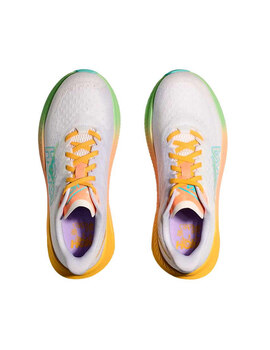 zapatilla running mujer Hoka  W MACH 6, blanco/multicolor