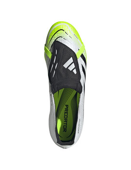 bota de fútbol adidas PREDATOR LEAGUE FT FG/MG, blanco/verde lima
