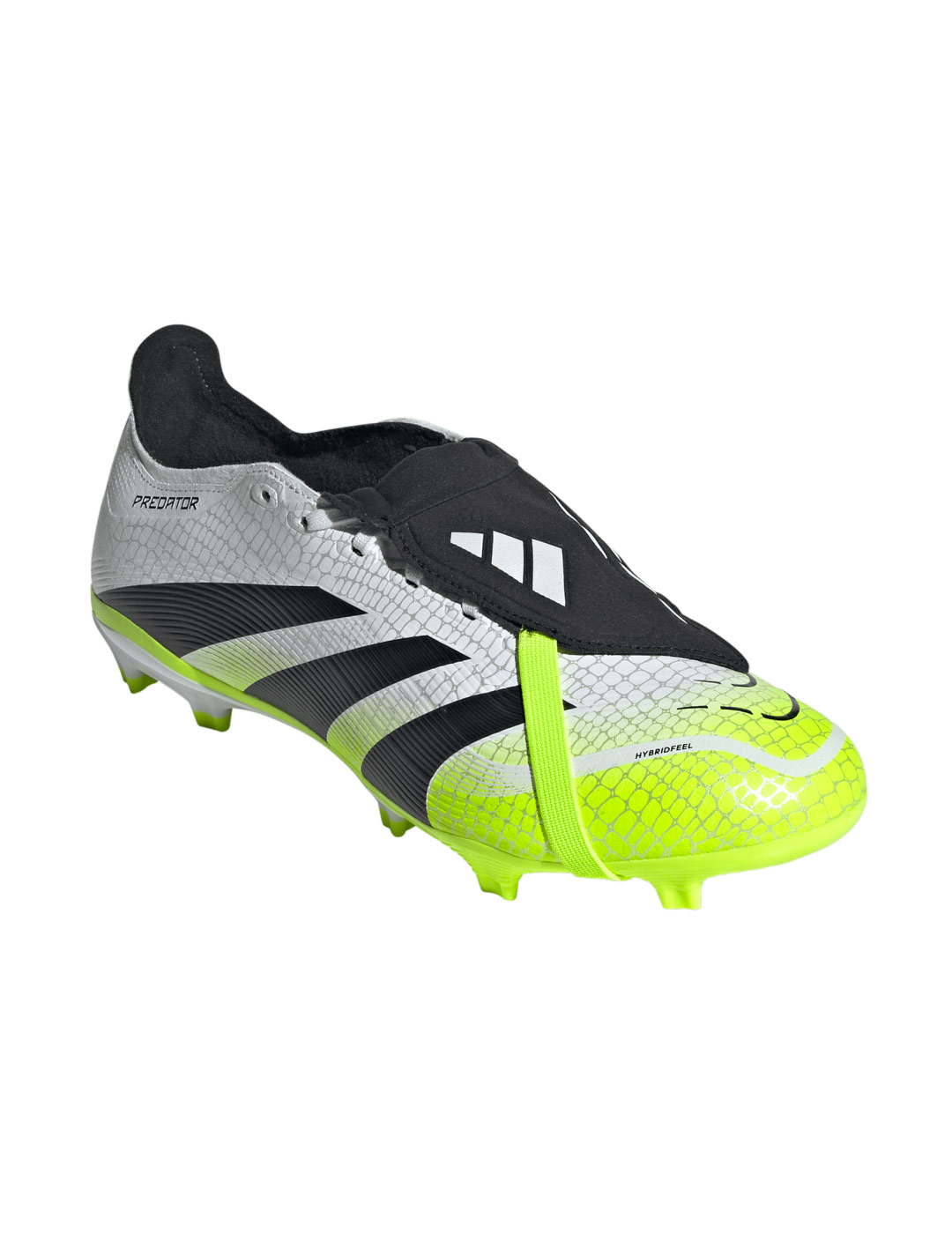 bota de fútbol adidas PREDATOR LEAGUE FT FG/MG, blanco/verde lima