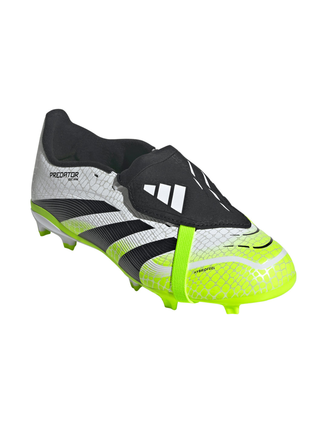bota de fútbol adidas PREDATOR LEAGUE junior FT FG/MG, blanco/verde lima