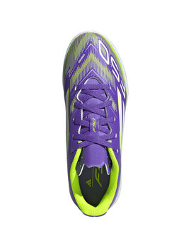 bota de fútbol sala adidas F50 CLUB IN J, morado/verde