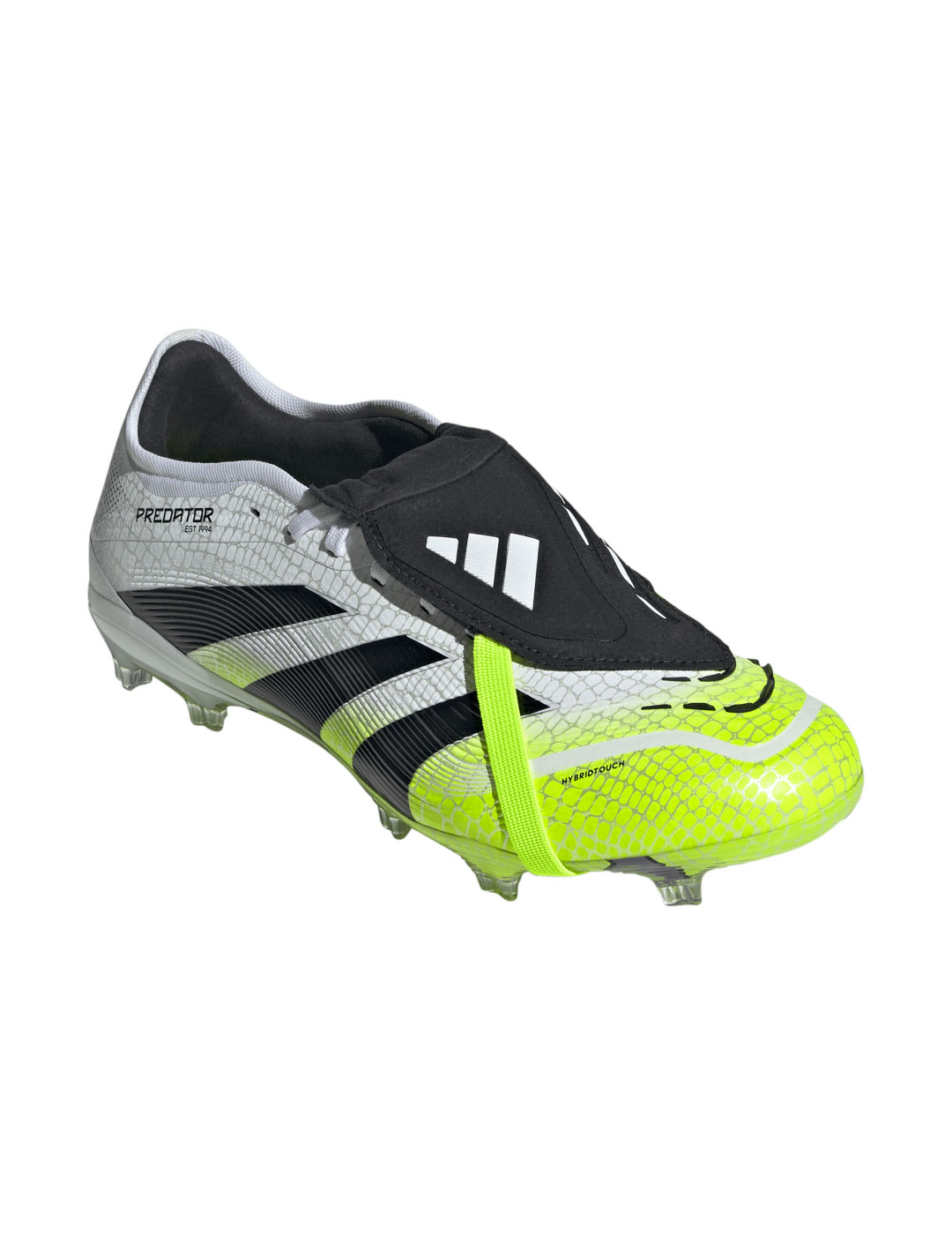 bota de fútbol adidas PREDATOR PRO FT FG, blanco/verde