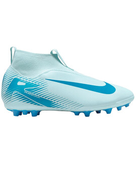 bota de fútbol niñ@ nike sin cordones ZOOM SUPERFLY 10 ACADEMY AG, celeste