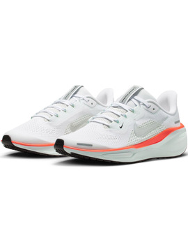 zapatilla nike junior PEGASUS 41, blanco/plata