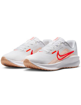 zapatilla running mujer nike  DOWNSHIFTER 13 blanco/naranja