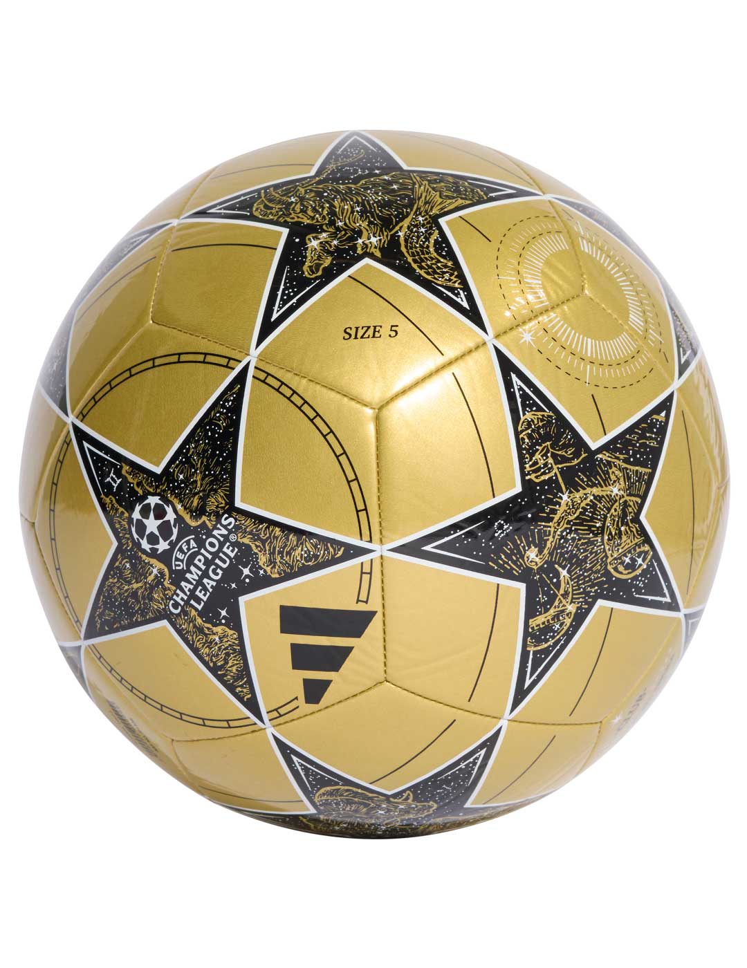 balón de fútbol adidas champions league 25/26 oro