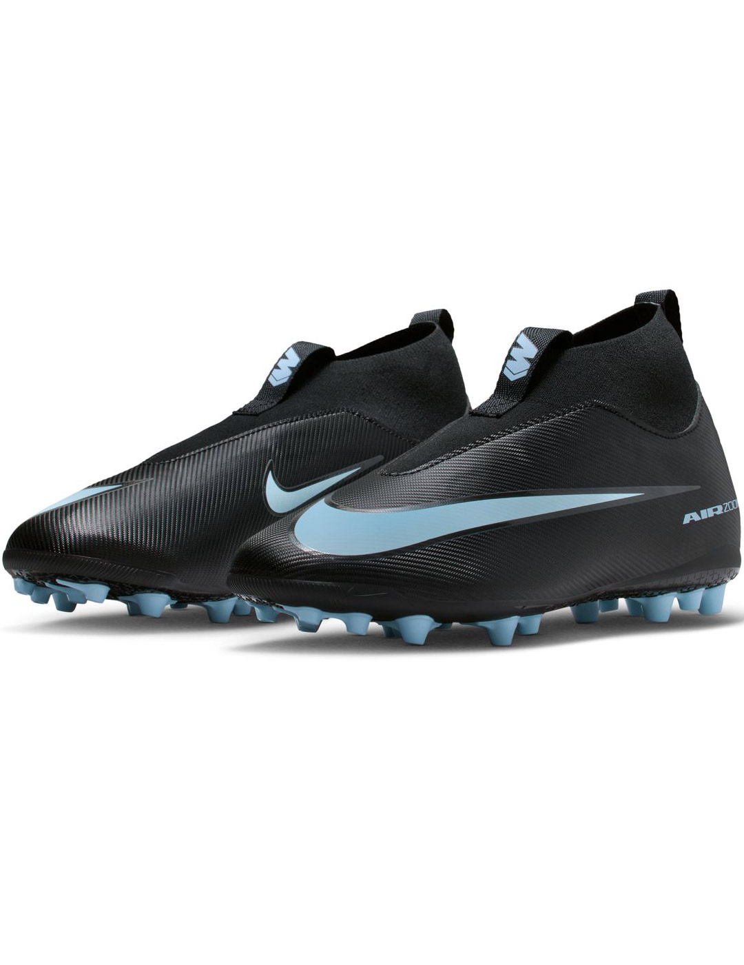 bota de fútbol nike JR ZOOM SUPERFLY 10, negro/azul