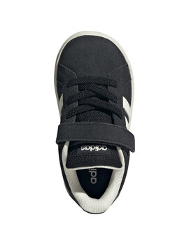 zapatilla adidas bebé con velcro GRAND COURT, negro blanco