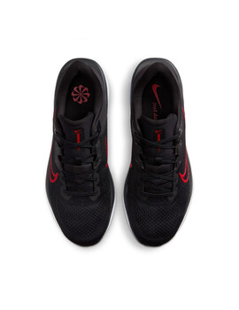 zapatilla running hombre nike  QUEST 6, negro/rojo