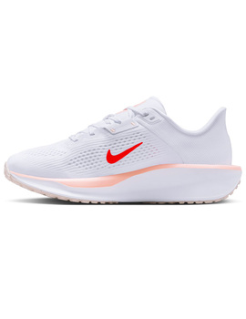 nike  QUEST 6 mujer, running, blanco/rojo