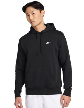 sudadera capucha hombre nike  CLUB negro