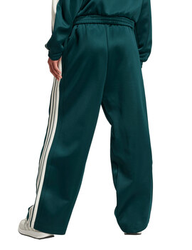 pantalón de chandal adids oversize tres bandas mujer STADIUM TP, verde/blanco