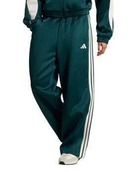 pantalón de chandal adids oversize tres bandas mujer STADIUM TP, verde/blanco