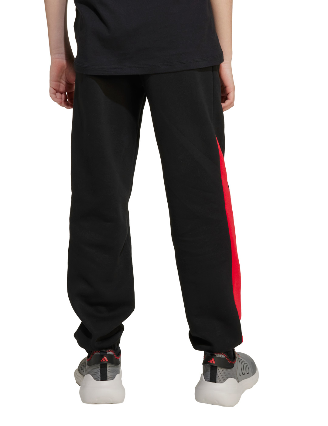 pantalón de chandal adidas junior, negro/rojo
