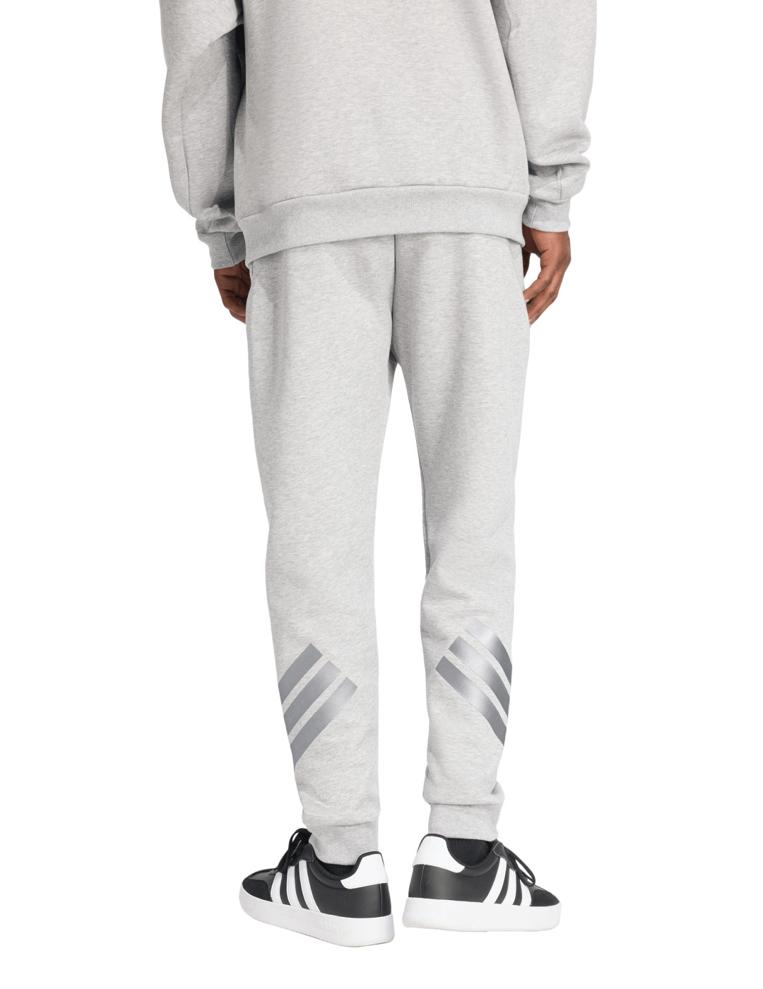 pantalón de chandal hombre adidas future icons, gris/negro