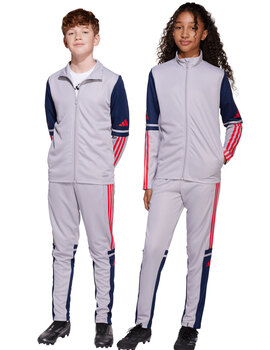 pantalón de chandal adidas junior SQ25 gris/marino/rojo