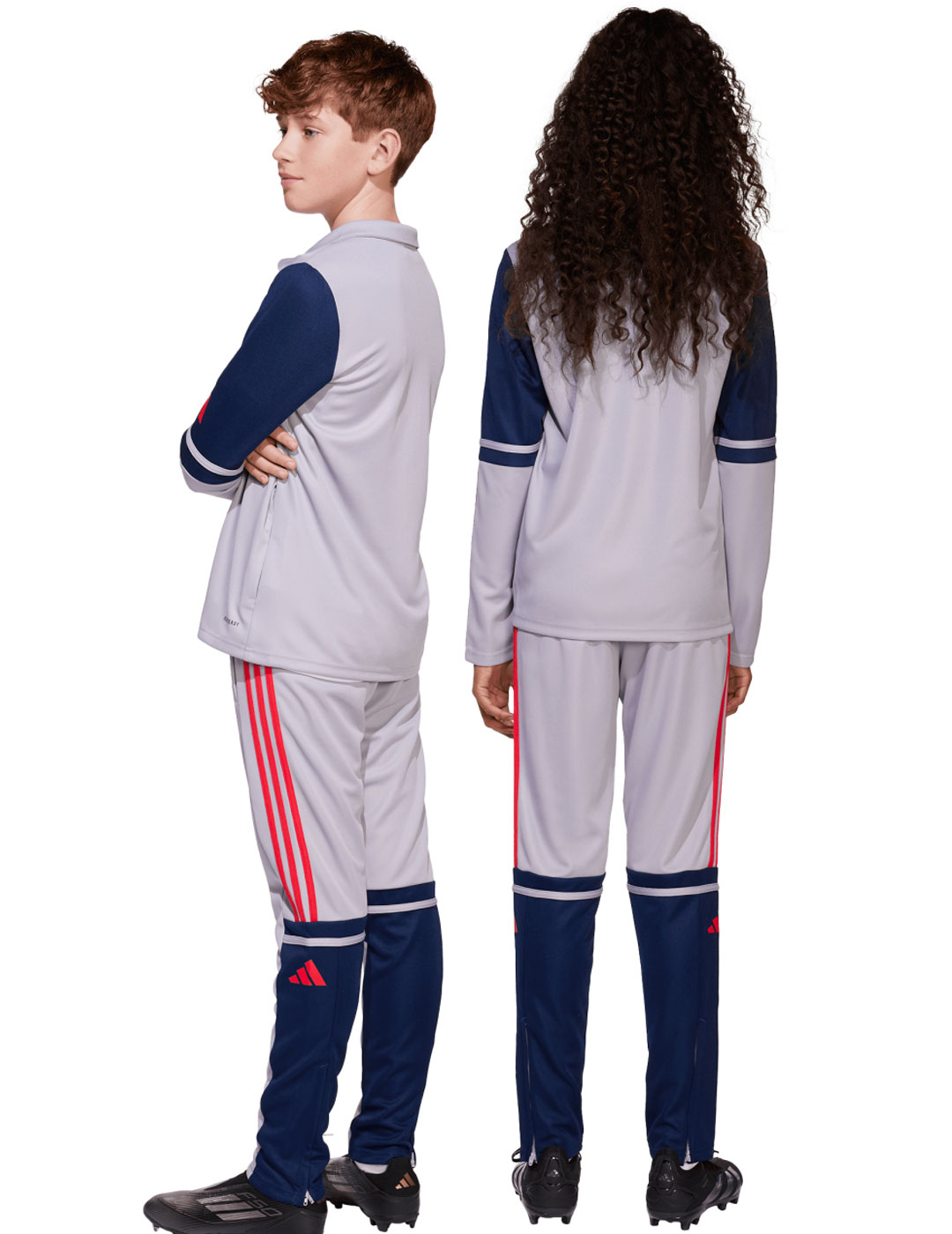 pantalón de chandal adidas junior SQ25 gris/marino/rojo