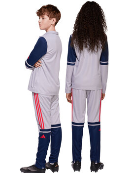 chaqueta de chandal adidas junior SQ25 gris/marino/rojo