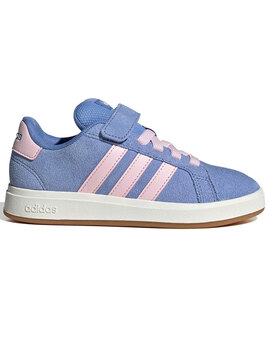 adidas GRAND COURT 00S velcro, celeste/rosa