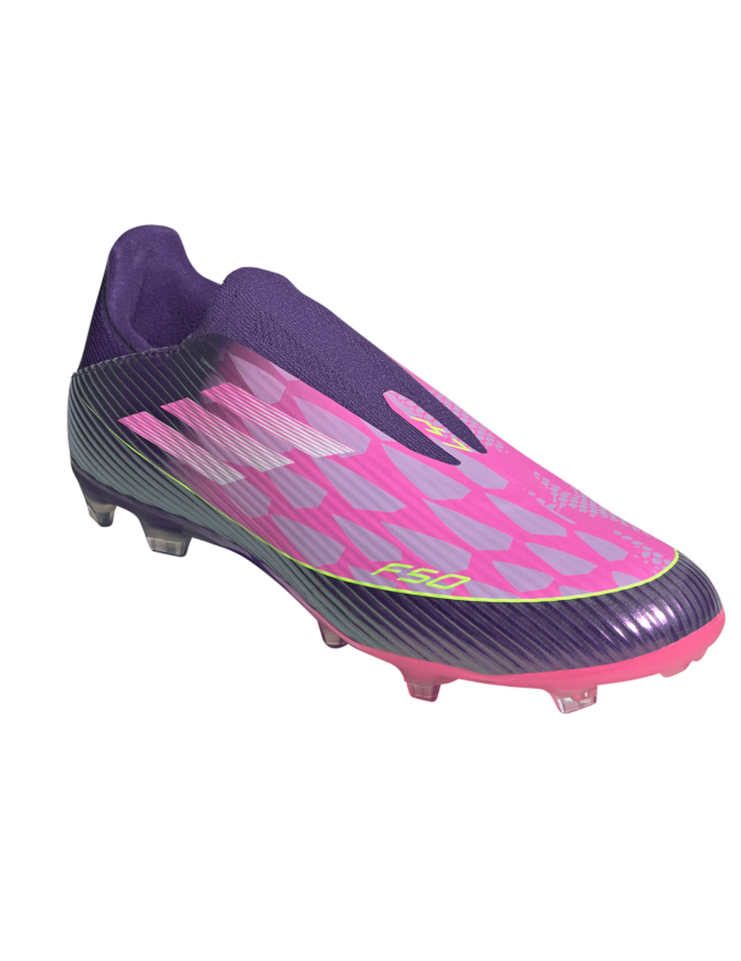 adidas F50 LEAGUE LL FG/MG  LAMINE YAMAL, morado/rosa