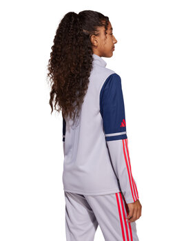 chaqueta de chandal adidas junior SQ25 gris/marino/rojo