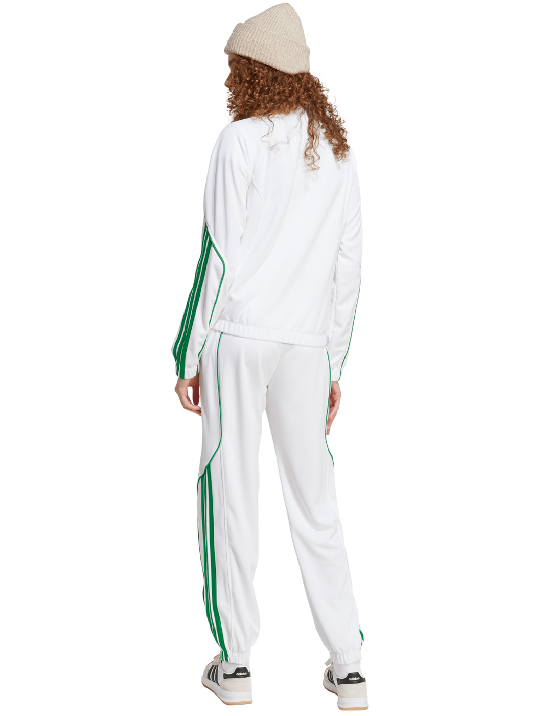 chandal adidas mujer W STADIUM TS, blanco/verde