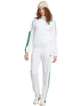 chandal adidas mujer W STADIUM TS, blanco/verde