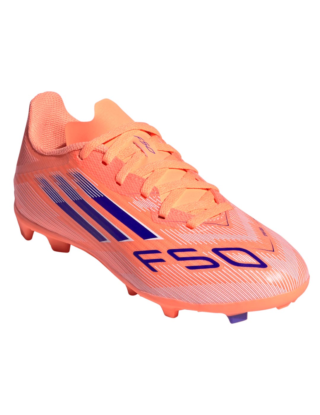 adidas F50 LEAGUE FG/MG Junior, coral/azul