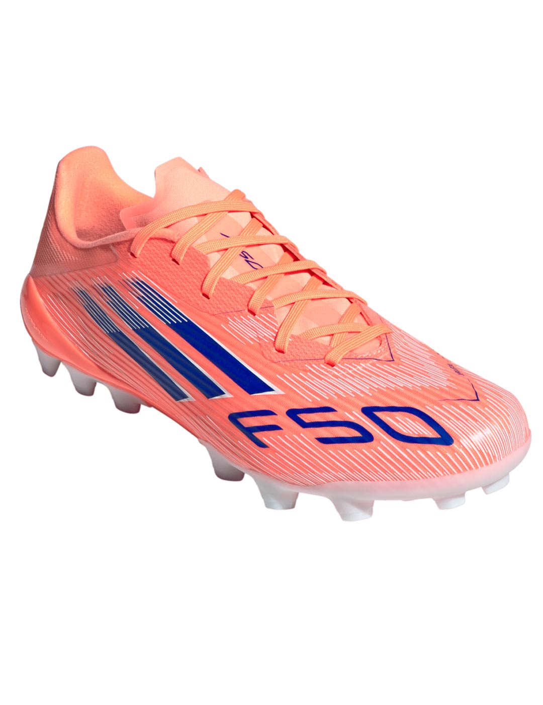 adidas F50 LEAGUE 2G/3G AG, coral/azul