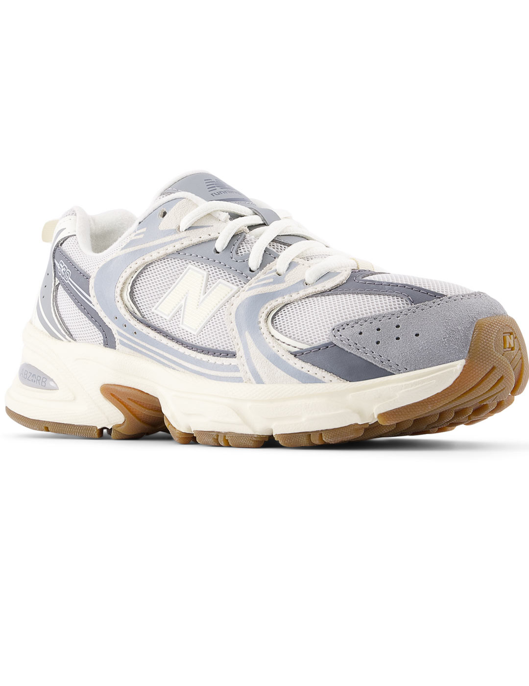 zapatilla New Balance 530 junior, blanco/gris