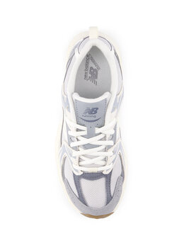 zapatilla New Balance 530 junior, blanco/gris