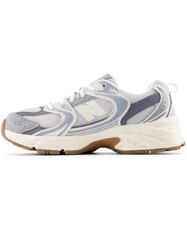 zapatilla New Balance 530 junior, blanco/gris