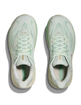 hoka CLIFTON 10 mujer, verde agua