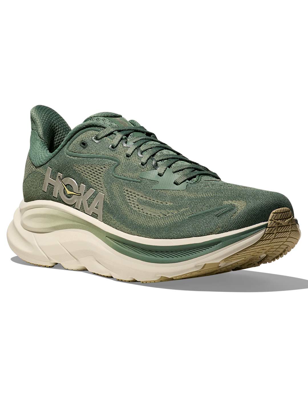 hoka CLIFTON 10 hombre, verde militar