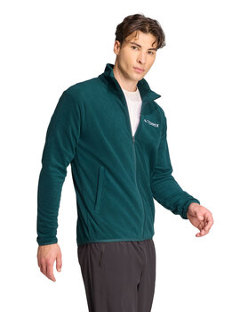 sudadera abierta polar adidas TERREX verde