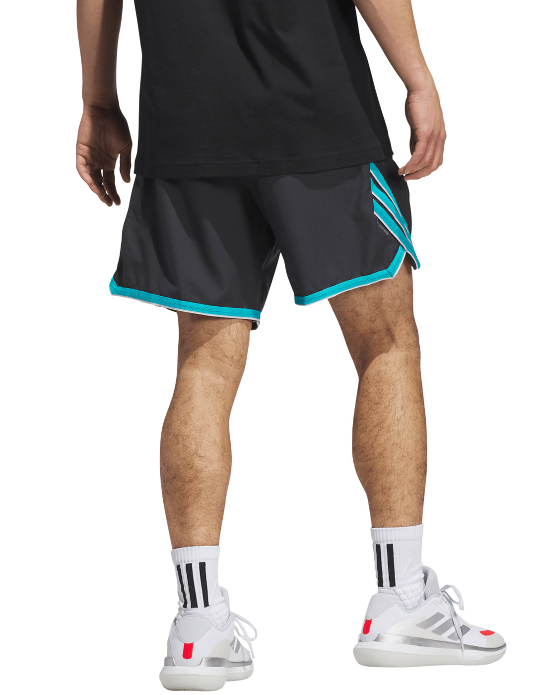 short basket adidas CRAZYLITE , gris/turquesa