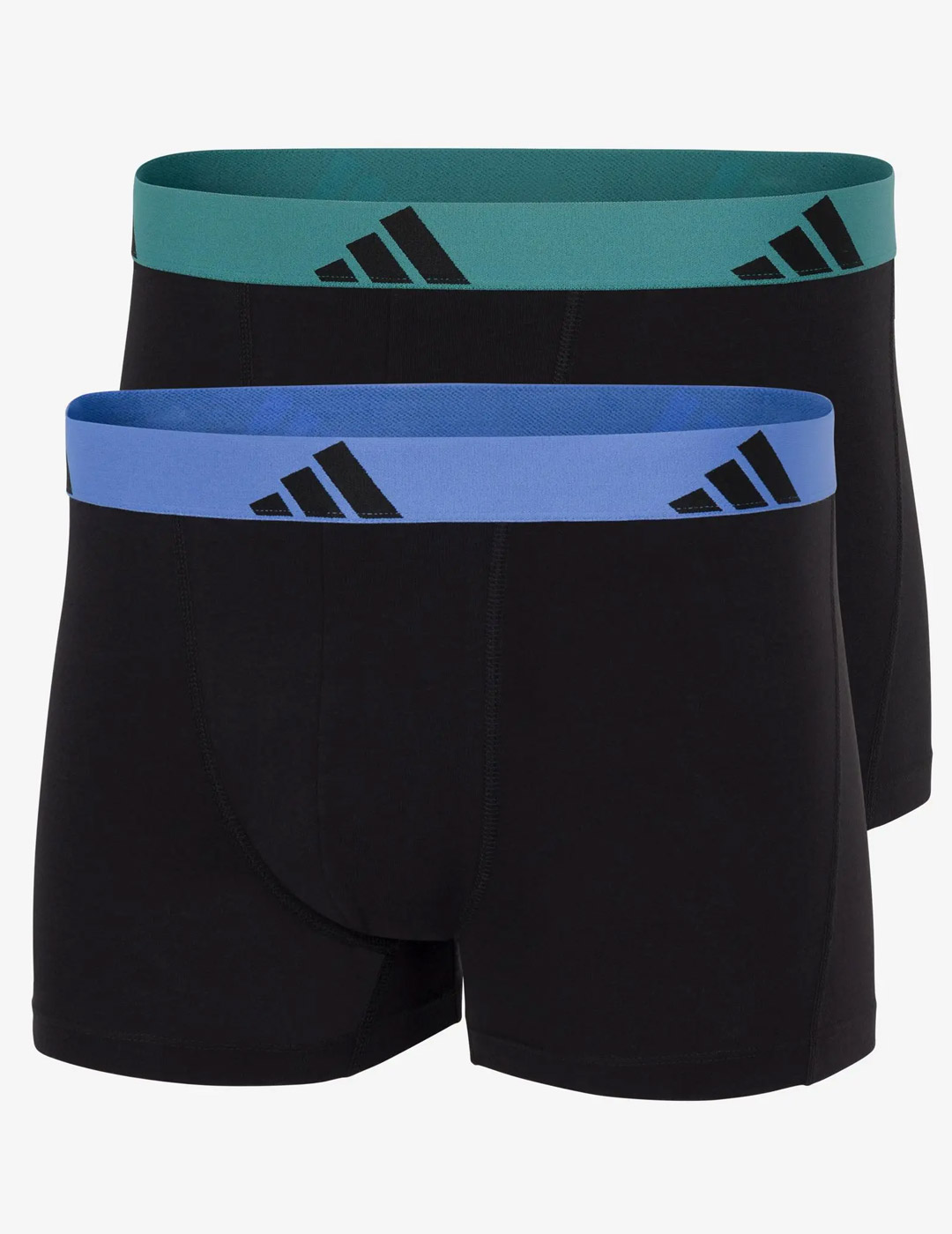 boxer adidas  2P FLEX COTTON negro/verde