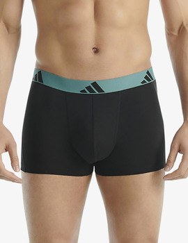 boxer adidas  2P FLEX COTTON negro/verde