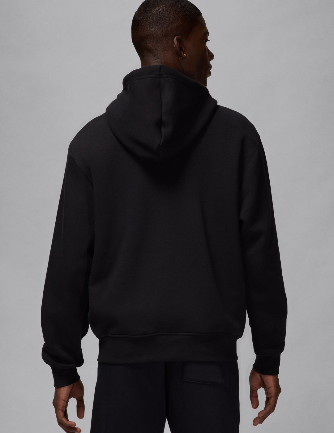 sudadera abierta con capucha JORDAN BROOKLYN, negro